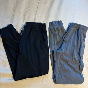 Black and Gray Jogger Pants Set